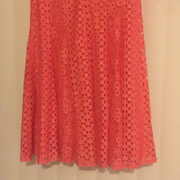 Coral Cocktail Dress. - Picture 3 of 6